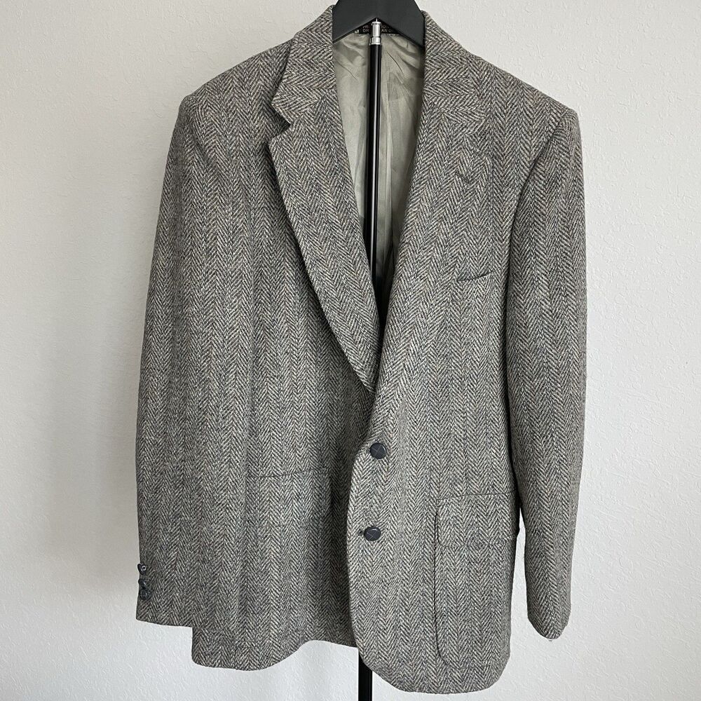 Vintage 70s Johnny Carson Suit  Blazer Size 35/36R Man In Wool Union USA Made